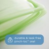 Stasher Premium Silicone Reusable Food Storage Sandwich Bag, Lime, Microwave,