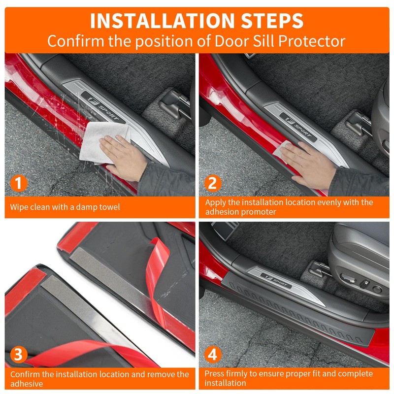 powoq Door Sill Protector Compatible with 2023-2025 Lexus RX350 RX350H