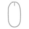 Fossil Men's Harlow Linear Texture Chain Stainless Steel Necklace, Color: