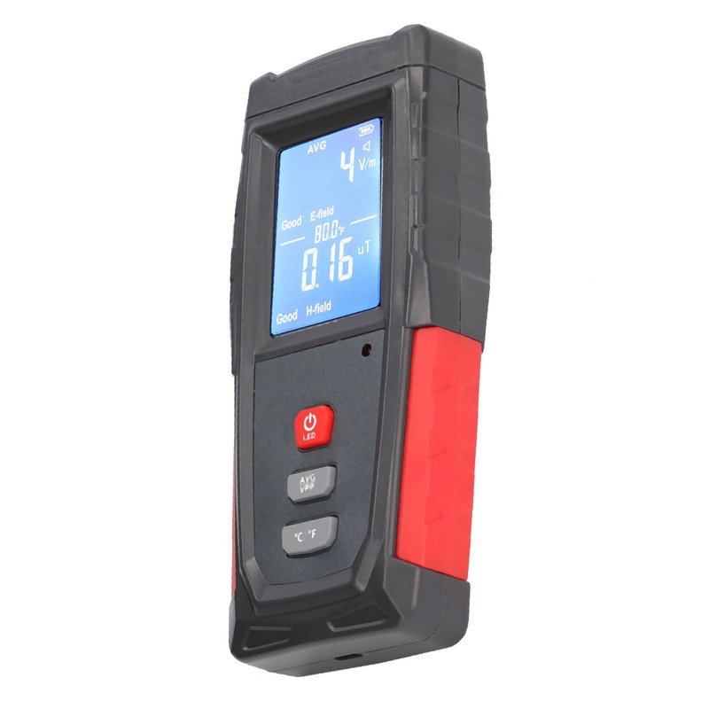 Electromagnetic Radiation Automatic Alarm Plastic Tester EMF Inspection 3.7V 600mAh