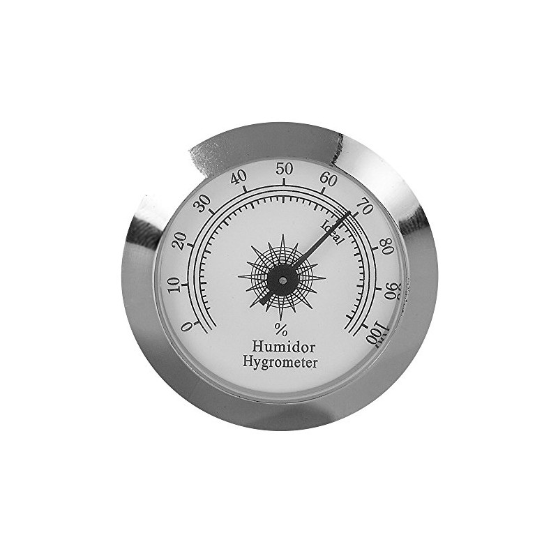 Analog Hygrometer HYG-75S Polished Silver Finish Hygrometer