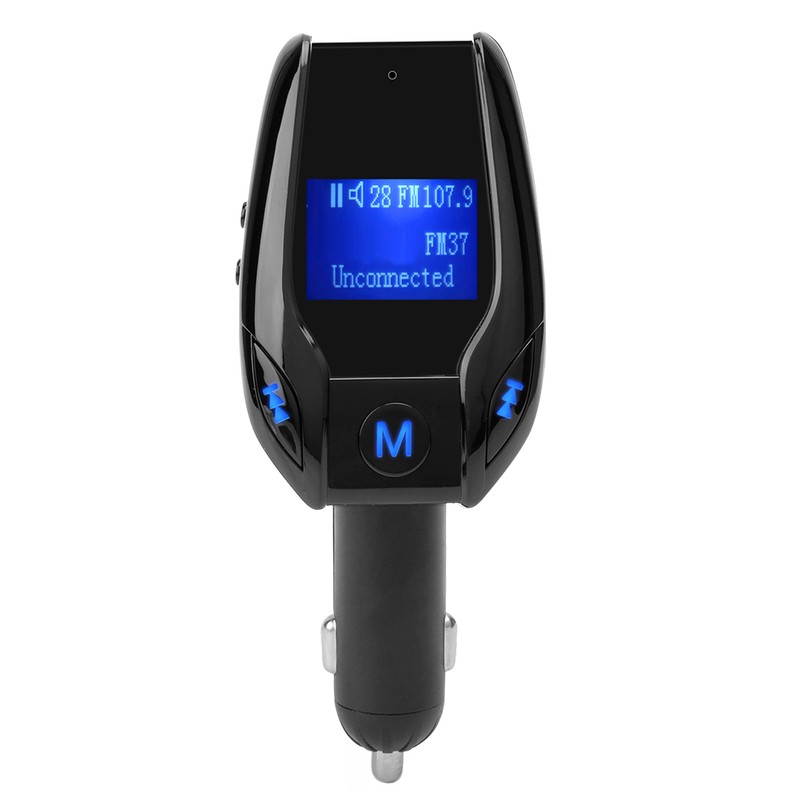 1.44 in LCD Car Bluetooth Music Player FM37 Transmitter 5V/2.1A