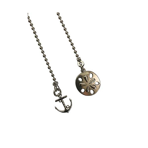Sand Dollar & Anchor Beach Theme Ceiling Fan Light Pull