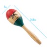 Tiger MAR56-NT Natural Hand Painted Wooden Maracas