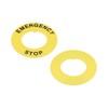 sourcing map 2Pcs 22mm Inner Diameter Emergency Stop Sign for
