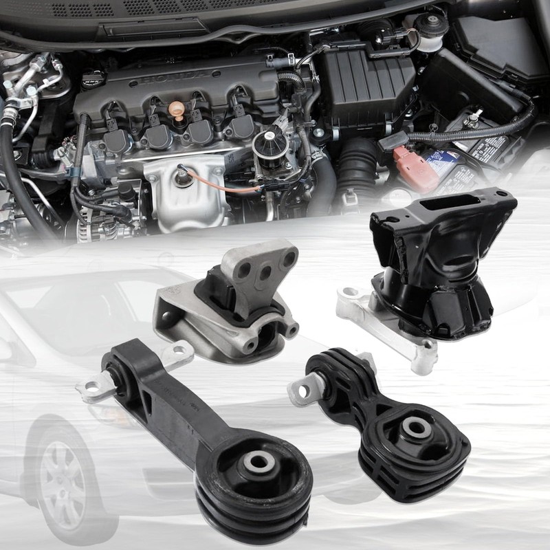 Engine Motor and Trans Mount Set of 4 Compatible with