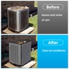 Qualward Full Mesh Central Air Conditioner Cover with Detachable Top,