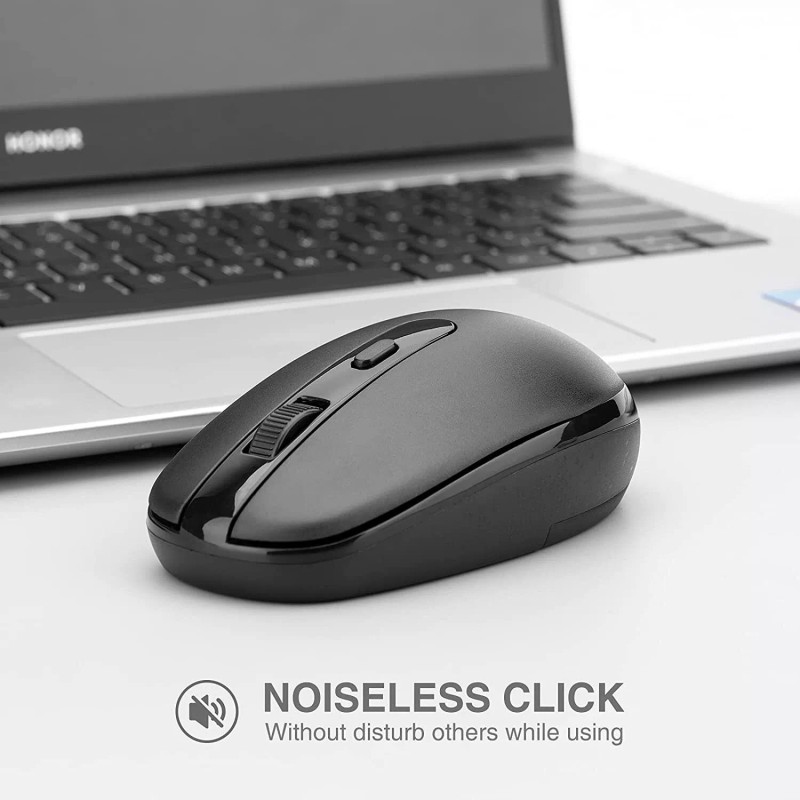 Rii Wireless Mouse RM700 2.4G Silent Mouse with USB Receiver