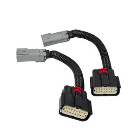 Zieichy 2Pcs Halogen to LED Taillight Conversion Harness Converter Connector Plug Adapter w/o Bliss Compatible with Ford F-150 2018-2020 Tail Light Upgrade