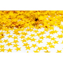 5 x 14 Gram Golden Stars Table Scatter Confetti Birthday Wedding Anniversary Christmas Festive Party Decorations