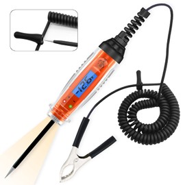 BOAK Test Light Automotive,3-60V DC Test Light with Voltage Display&Illumination,Bidirectional Voltage Circuit Tester with Voltmeter,Automotive Fuse Tester for Various Vehicles.