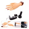 IWOWHERO Nail Art Hand Model Stand with Bracket Fake Nails