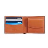 Bubuyoo Men's Bi-fold Wallet, Genuine Leather, Skimming, Thin, Large Capacity,