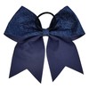 DEEKA 12 PCS 7" Large Glitter Cheer Bows Shiny Cheer