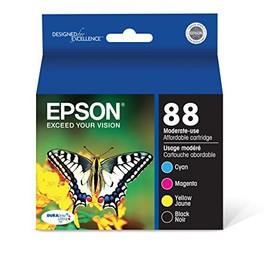 EPSON T088 DURABrite Ultra Ink Standard Capacity Black & Color Cartridge Combo Pack (T088120-BCS) for select Epson Stylus Printers