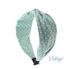 Motique Accessories Polka Dot Knotted Headbands for Women (Mint)