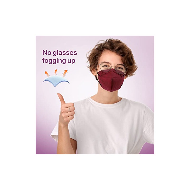 KN95 Face Mask, 5-Layer Design Cup Dust Safety KN95 Masks