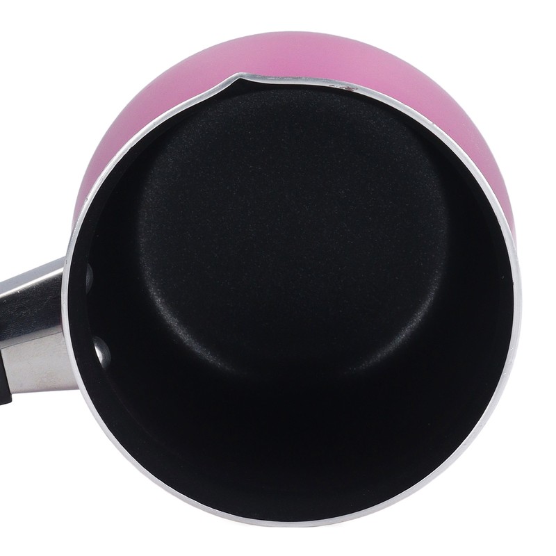 Mini Milk Pot Anti Sticky Single Handle Easy to Clean