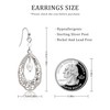 Aliyoham Boho Teardrop Earrings for Women, Sterling Silver Dangle Earrings