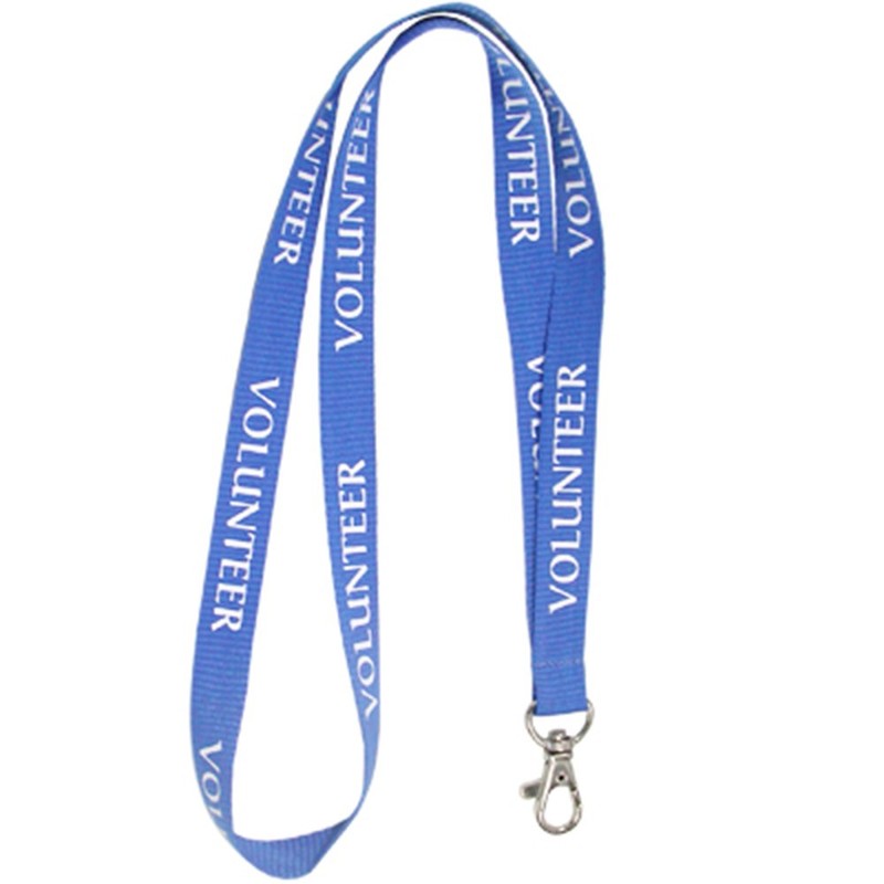 PinMart's Blue Volunteer Lanyard