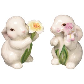 Appletree Appletree Designs Cosmos 10588 Salt & Pepper Shaker, 1 3/8" X 2 7/8&Quoth, White