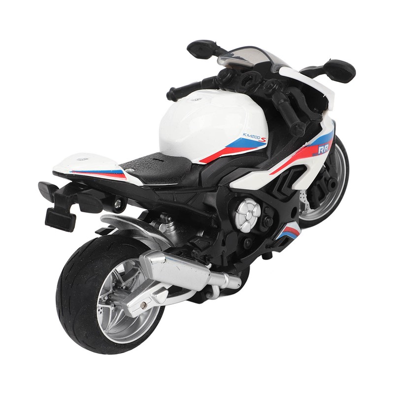 Kids Pull Back Motorcycle Toy Sound Light Effects High Simulation