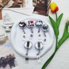 6 PCS Cat Badge Reels Cute Retractable Animal Badge Reel