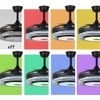 42" Retractable Fandelier Ceiling Fans with Lights Remote Control, Modern