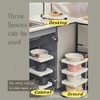 RAKSONIC Kitchen Shelving Floor-to-ceiling multi-layer pot storage rack Multi-functional sink
