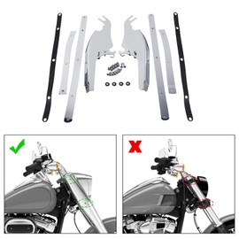 TCMT Windscreen Windshield Mount Bracket Kits Fits For Harley Softail Slim Deluxe Fat Boy Heritage Softail Classic FLS FLSS FLST FLSTC FLSTF FLSTFB FLSTFBS 2000-2017