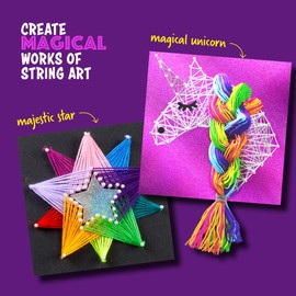 Dan&Darci String Art Craft Kit for Kids - Girls Birthday Gifts for Ages 12 Year Old - Crafts Kits for Girl Age 10,11,12 - DIY Unicorn & Star Toys Gift for Girls & Boys - Arts and Crafts Present