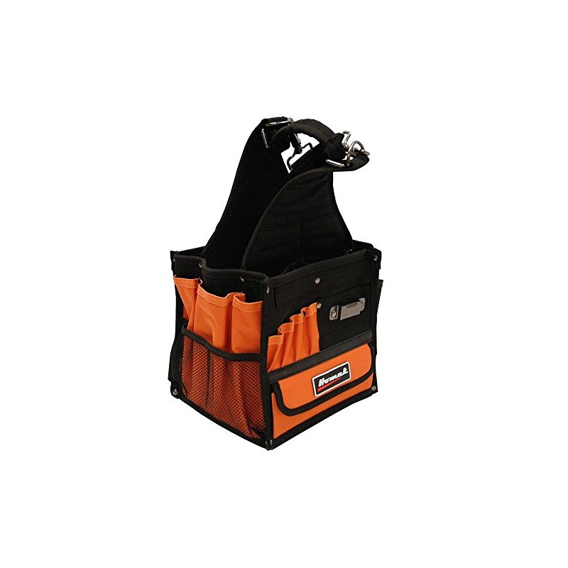 Homak Tool Bag With 28 Pockets, 8 Inches