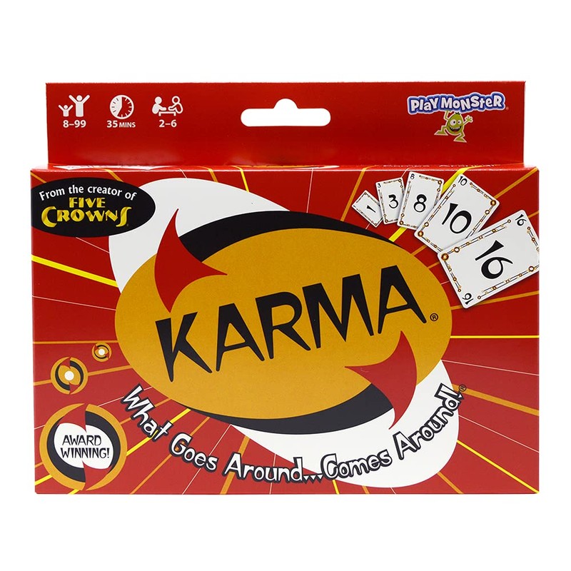 PlayMonster Card Games Set of 3: Karma, Quiddler, Five Crowns