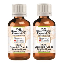 Greenwood Essential Pure Savory Winter Essential Oil (Satureja Montana) Steam Distilled 100ml x 2 (6.76 oz)