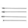 4Pcs Extended Carbide Rotating Burr Set 1/4in Shank Tungsten Steel