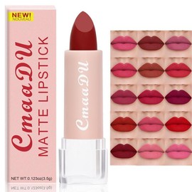 15 Colors Non-stick Matte Misty Moisturizing Waterproof Lipstick - Long-lasting, Cmaadu Hydrating and Vibrant Lip Gloss for Women - Perfect Gift for Valentine's Day, Birthday, Or Any Occasion, Christmas Gift - Color: 01#, Specification: 1 Count