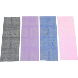 Paños Exfoliantes de Nylon Diseño Africano VOSAREA Pack de 4 para Limpieza Profunda