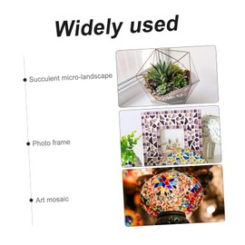 Tofficu Ceramic Mosaic Art Outdoor Home Decor Mosaic Border Tiles Mixed Color Irregular Mosaic Tiles Mosaic Bathroom Tiles Broken Terracotta DIY Crafts Fish Tank Joy Ceramics Round Gadgets