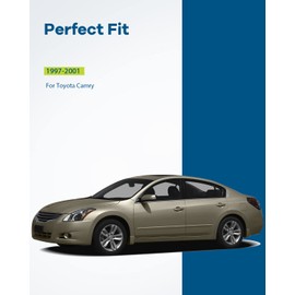 LUJUNTEC Manijas de puerta exterior, manijas de puerta delantera, lado izquierdo del pasajero derecho, reemplazo para Toyota para Camry, 2 manijas doradas de repuesto