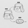 Camping Collapsible Bucket 10L Capacity Food Grade PVC Mesh Side