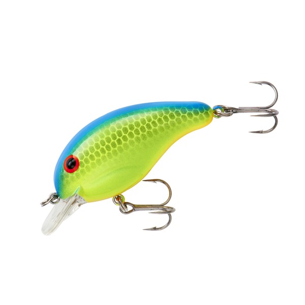 Band-It Crankbait Series 100 200 & 300 Bass Fishing Lures, Chartreuse Blue Back, Series 100 (Dives to 5') (BDT136)