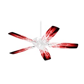 Lightning Red - Ceiling Fan Skin Kit fits most 42 inch fans (FAN and BLADES SOLD SEPARATELY)