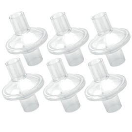 6Pack Universal Inline CP.AP Filter - Fit 22mm/25mm Tubing for CP-AP/BiP-AP Machines - Compatible with Res.Med, Phili.ps Respironics Dream-Station, Heated Tubing - High-Efficiency Air Filtration