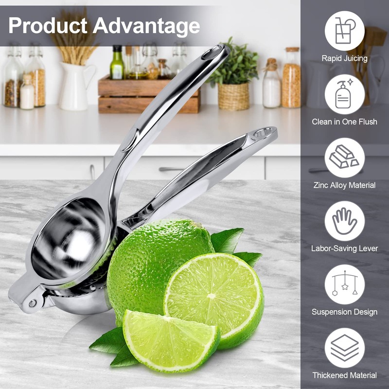 JOPHEK Lemon Squeezer Hand Press, Manual Citrus Juicer, Heavy Juicer