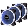 EZDIY-FAB 120mm PWM White LED Ring Fan,White LED PWM Case