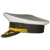 Deluxe Men's Captain Skipper Yacht Hat, Sizes 57-60 CM, Commercial