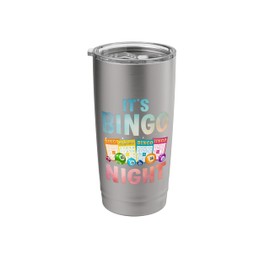 Cool Bingo Night Art For Men Women Bingo Lover Bingo Player Stainless Steel Insulated Tumbler