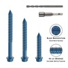 DAYALO Concrete Screws Hex Head M6.5 x 57, Pack of