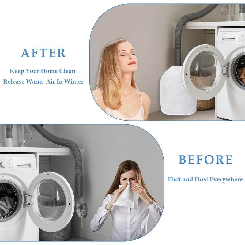 4 Pack Dryer Vent Lint Catcher Bag