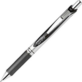 Pentel Bl77a Energel Rtx Retractable Liquid Gel Pen.7Mm, Black/Gray Barrel, Black Ink